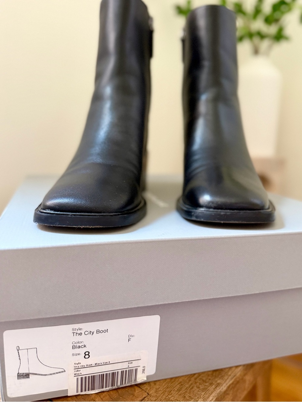 Everlane The City Boot Black Leather Women’s Size 8 - Picture 3 of 12